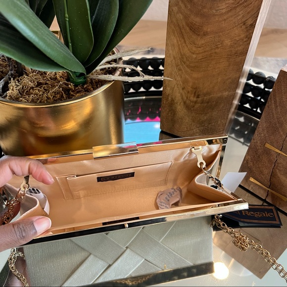 La Regale Woven Frame Clutch - Picture 2 of 7